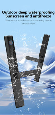 Qleung Waterproof Digital Door Lock Tuya TTlock APP Framed Glass Password Card Fingerprint S960 Smart