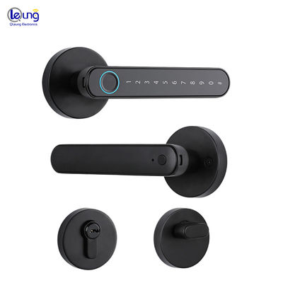 Qleung S604L Smart Fingerprint Door Lock With Wifi Tuya App Control Keyless Password For Bedroom Tuya Home