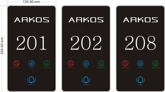 Hotel Doorplate Switch with 4 Years Warranty Easy Installation ABS Material Smart Touch DND Panel Switch