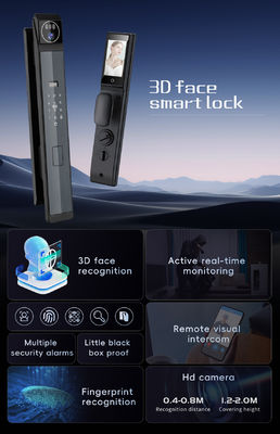 Qleung S940max Smart Door Lock with 6068*24*240mm Mortise 5.5kg Weight and 40-110mm Door Thickness
