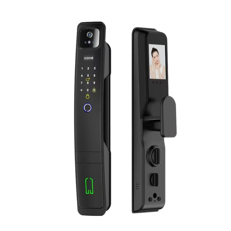 Qleung S924 Max Aluminum Alloy 3D Face Tuya APP Remote Control Password Key Code Biometric Fingerprint Automatic Smart Door Lock