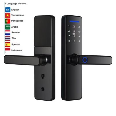 Επικεφαλής έξυπνη κλειδαριά TTlock Tuya δακτυλικά αποτυπώματα εσωτερική κλειδαριά πόρτας