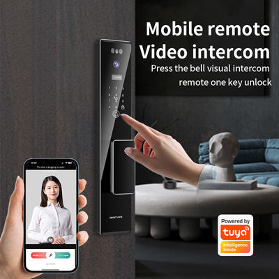 3D αναγνώριση προσώπου Tuya APP Διακομιστής κάμερα βιομετρικά δακτυλικά αποτυπώματα έξυπνες κλειδαριές για το σπίτι