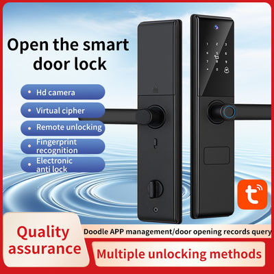 Ψηφιακό δείκτη κλειδαριού Wifi Tuya APP Camera Lock Βιομετρικό δακτυλικό αποτύπωμα έξυπνο κλειδί πόρτας