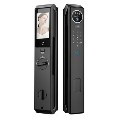 S959 Τριδιάστατο αποτύπωμα προσώπου Tuya Video Calling Smart Door Lock Keyless Αυτοματοποιημένη κάρτα πρόσβασης Wifi Βιομετρική κλειδαριά ξενοδοχείου