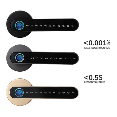 Έξυπνη κλειδαριά πόρτας Qleung S604L με δακτυλικό αποτύπωμα, με Wi-Fi, έλεγχο μέσω εφαρμογής Tuya, κωδικό πρόσβασης χωρίς κλειδί για υπνοδωμάτιο, έξυπνη κλειδαριά πόρτας για το σπίτι Tuya